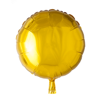 Folieballon  - rund 45 cm - guld